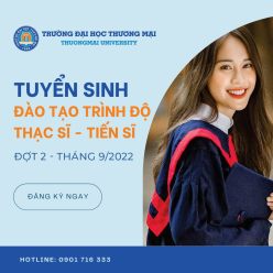 Thông báo lịch xét tuyển cao học đợt 2 năm 2022