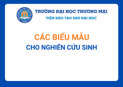 Các biểu mẫu dành cho nghiên cứu sinh