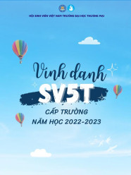 CÔNG BỐ KẾT QUẢ XÉT DUYỆT DANH HIỆU SINH VIÊN 5 TỐT CẤP TRƯỜNG NĂM HỌC 2022 - 2023